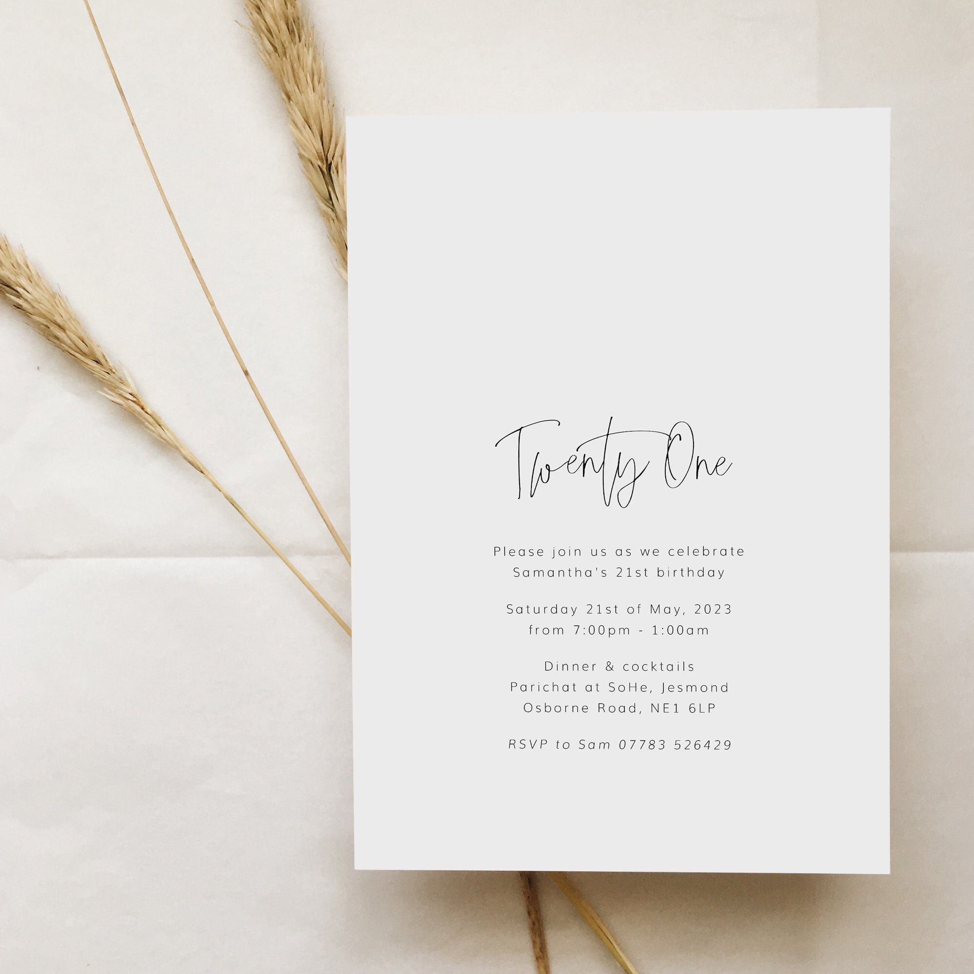 60th Birthday Invitations Birthday Invitation Card 21st - Etsy UK