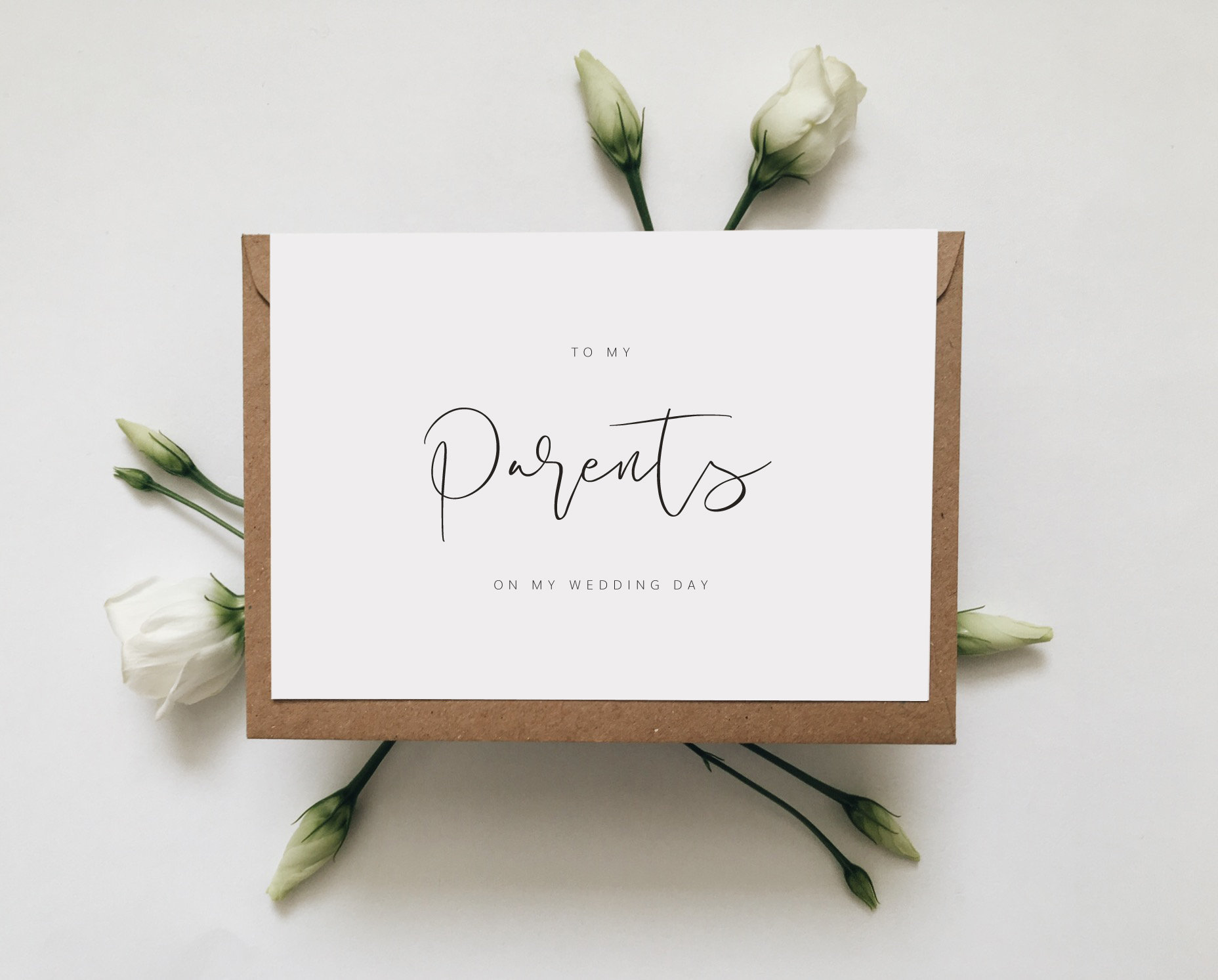 On Our Weddind Day Card || To My Parents On My Wedding Day, Parents C…