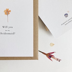 Bridesmaid Card Proposal, Bridesmaid Proposal Card, Will You Be My Bridesmaid, Flower Girl Card, Cards For Bridesmaids, Bridal Party image 2