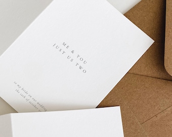 To my Bride / Groom Wedding Day Card | Wedding Morning Romantic Keepsake