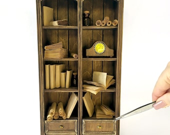 1:8 dolls bookshelf / BJD bookshelf / Doll furniture / doll shelf / bookshelf for BJD dolls (PukiFee, RealFee, Lati, Luts, Irrealdoll, etc.)
