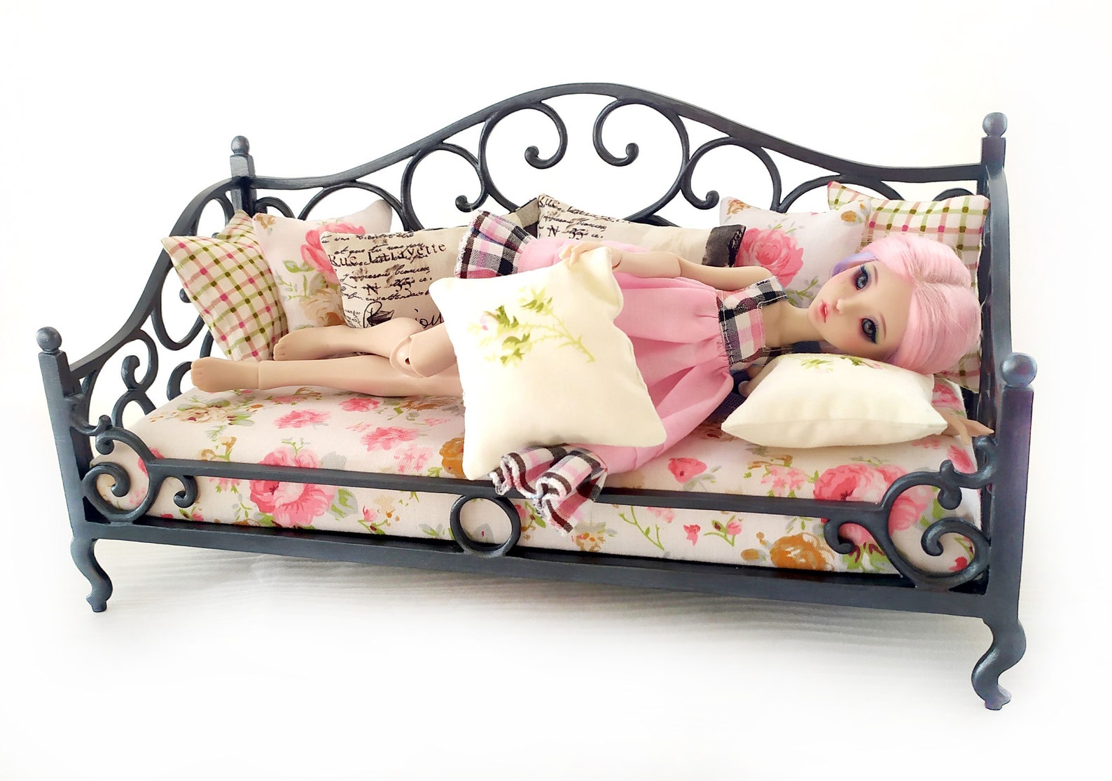 Sofa for 16 dolls / BJD sofa / Doll furniture / bed for dolls Etsy