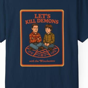 Demon-Slaying T-shirt, Unisex Graphic Tee for Fans, Halloween Costume, Gift for Supernatural Lovers, SPN family