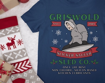 Griswold Recreational Saucer Sled T-Shirt Land Speed Record holder 1989 Christmas Vacation Shirt