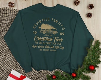 Griswold's Christmas Trees Funny SweatShirt Christmas Vacation Retro Griswold Family Gift Tree farm Shirt