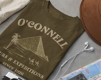 Koszulka Rick O'Connell Adventure Tours & Expeditions Koszulka inspirowana Egiptem z archeologią i egiptologią