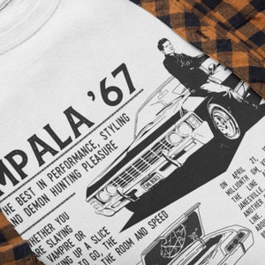 Retro Ad About Baby | Impala 67 Tee Shirt Winchesters Supernatural Shirt Sam & Dean Demon Hunters Funny Gift