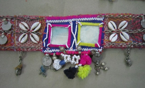 Vintage Banjara Kuchi Tribal Textile BELT Gypsy Mirror  display picture 2