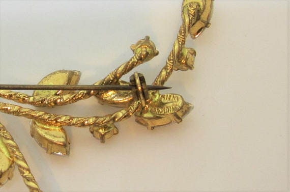 Vintage Western Germany Rhinestone Brooch - image 5