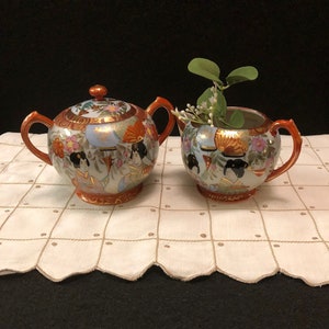 Vintage Oriental Nippon China Cream and Sugar Set