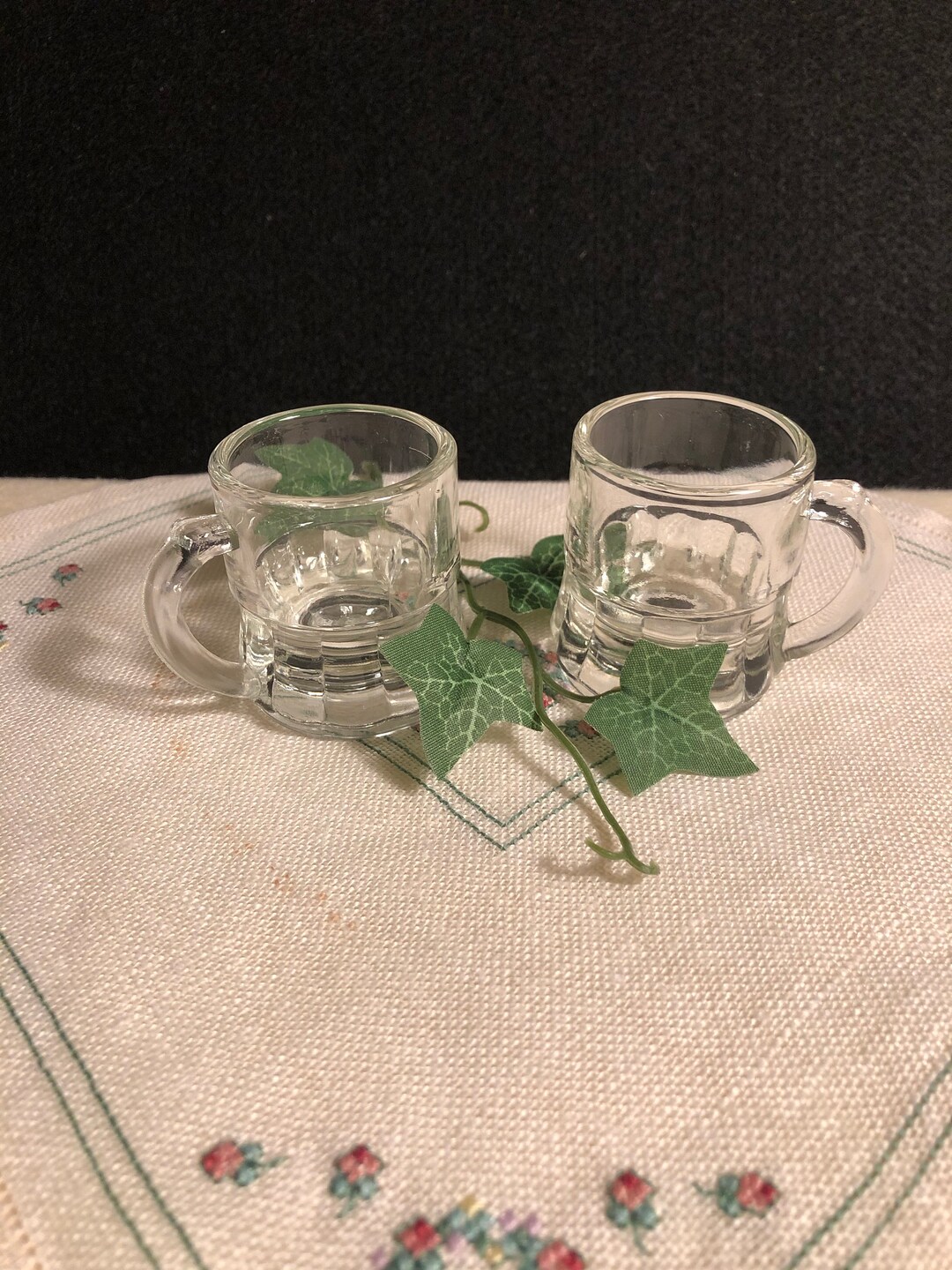 Vintage Federal Shot Glasses Beer Mug Style Set of 2 Etsy