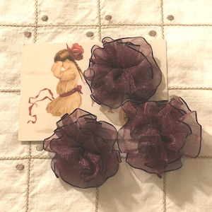 Organdy Ribbon Poofs Set of 3