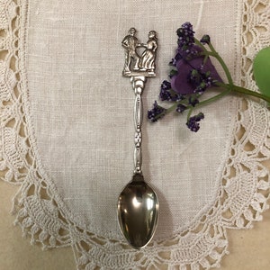 Souvenir Spoon - Holland Spoon with Man and Woman Dancing