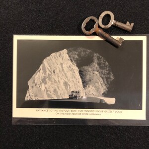 Vintage Ephemera - Advertisement for the Feather River Highway, CA