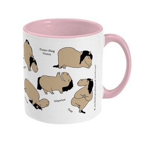 Yoga Horse Yoga Mug | Ceramic Coffee Mug  11floz | Equestrian Mug | Equine Mug | Pony Yoga Mug, Riding Mug|Yoga Gifts For Her| Funny