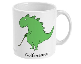 Dinosaur Golfer Mug Golfer Gifts Golf Mug Best Golfer Birthday Best Gift Funny Golf Gifts For Men Women Him Fathers Day Christmas