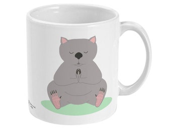 Yoga Wombat Mug, Yoga Pose, Wombat  Mug, Wombat  Gifts and Yoga Gifts For Wombat  Lover, Yoga Lover, Teacher, Instructor Australian Animals
