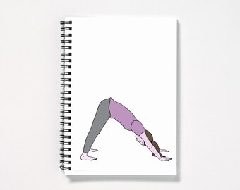 A5 Yoga Pose Woman Notebook, Yoga Gifts For Women, Her, Mom, Mum, Mothers Day, Sister, Best Friend, Yoga Lover, Yoga Teacher,Yoga Instructor