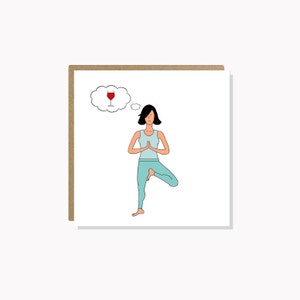Yoga Birthday Card Wine Birthday Card  Yoga Card For Women Her Mom Mum Sister Best Friend Yoga Teacher Instructor From Student Daughter