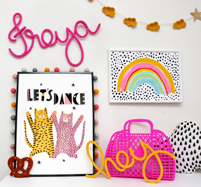 Personalised Nursery Name Sign Wire Word Wire & Wool Name Etsy UK