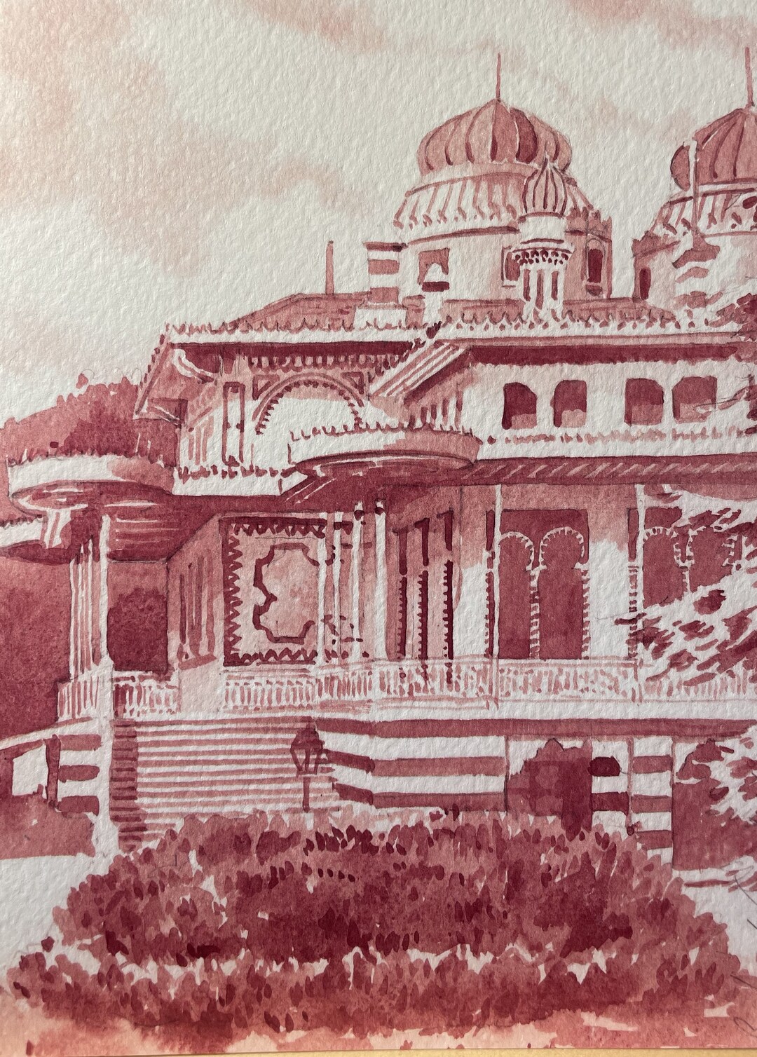 ドガのフリーハンドによる水彩画での模写水彩画 作品 ポストカード 13x18cm 手描き水彩、320 グラムの紙に印刷 - Etsy 日本