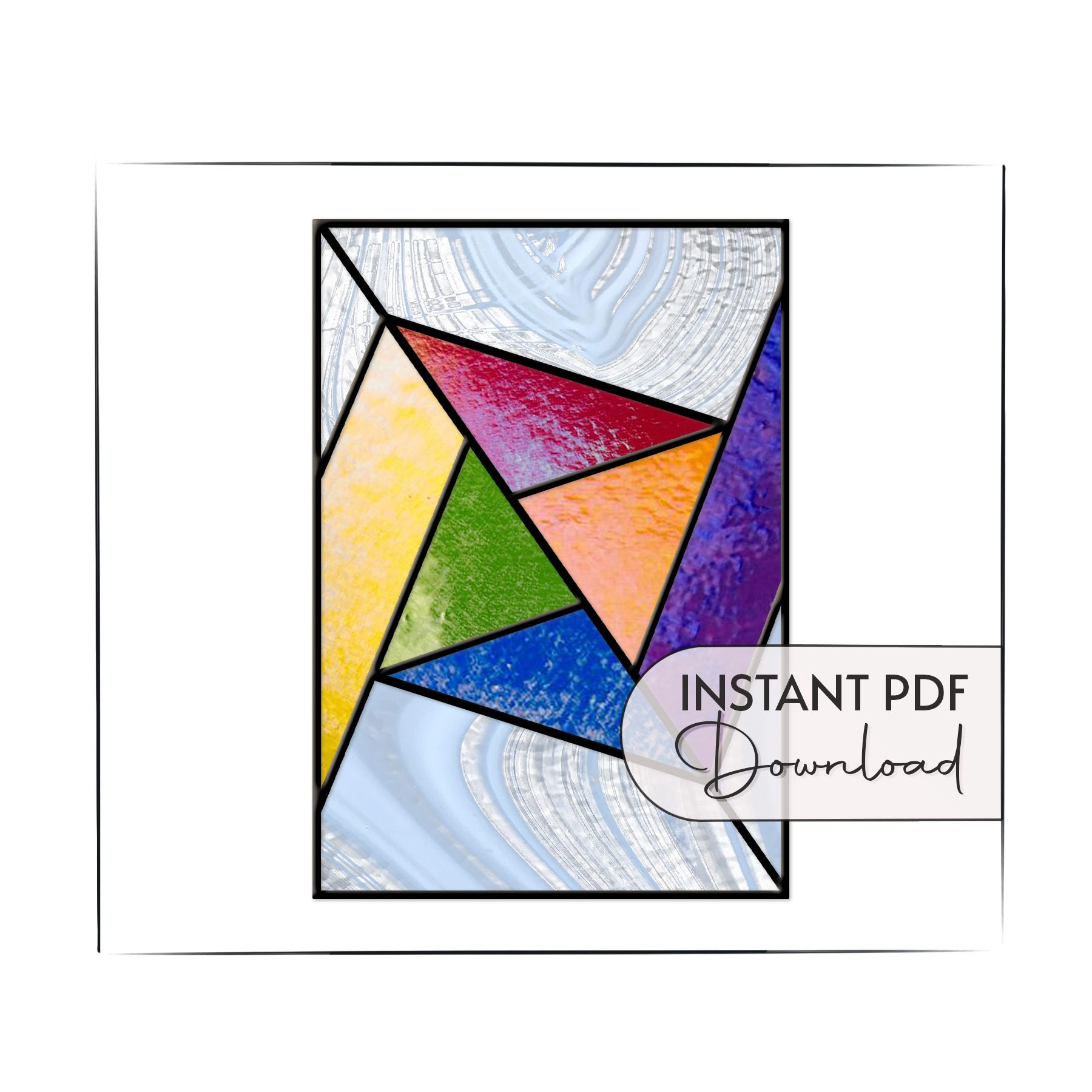 Geometric stained glass patterns deals