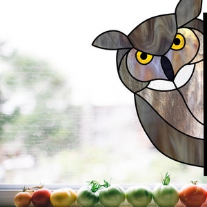Stained Glass Owl Pattern, Digital Pattern to Download, Stained Glass ...