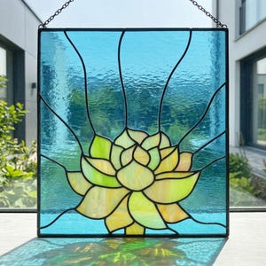 Stained Glass Succulent Pattern: Modern Panel Design (PDF & PNG Download)