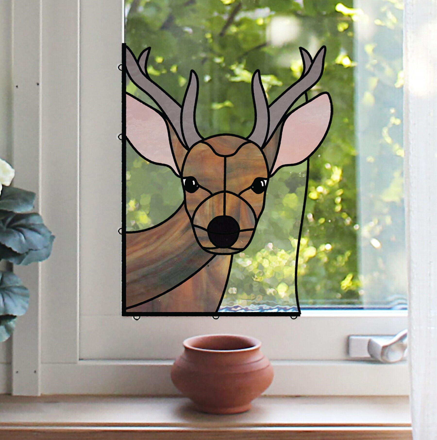 21+ Stained Glass Deer Patterns