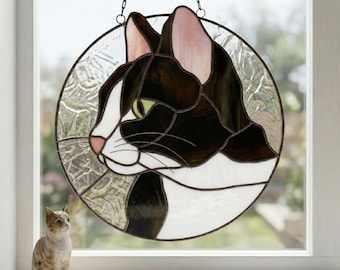 てんとう虫を見つめる猫 大型 丸型 ヴィンテージ ステンドグラスキャット il_340x270.7670325232_pdv6.jpg
