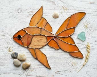 金魚のステンドグラス図案 デジタルダウンロード - Etsy 日本
