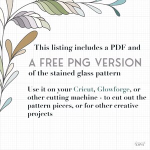 Stained Glass Animal Patterns: Owls, Raccoon, Rabbit Suncatchers (PNG & PDF Downloads) image 3