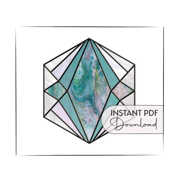 Beginner Stained Glass Geometric Pattern Modern Stained Glass