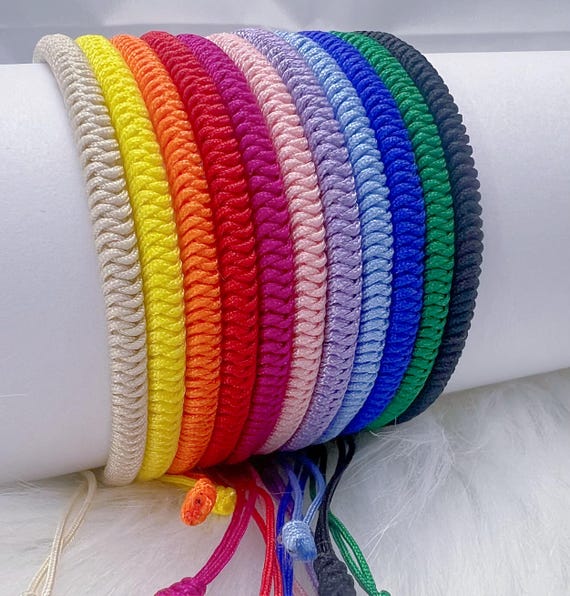 Bracelet How To Tie A Sliding Knot With Two Strings Handmade