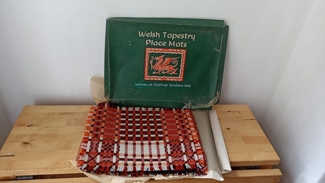Welsh Mat Vintage Welsh Tapestry Place Mats - Etsy