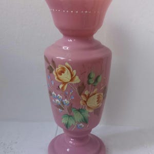 Antique opaline opaline glass  Bristol vase