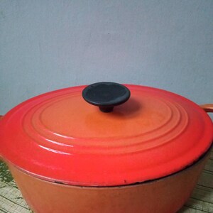 Grand Grill Le Creuset Ronde Orange Volcanique 25 cm | Boutique De Chef