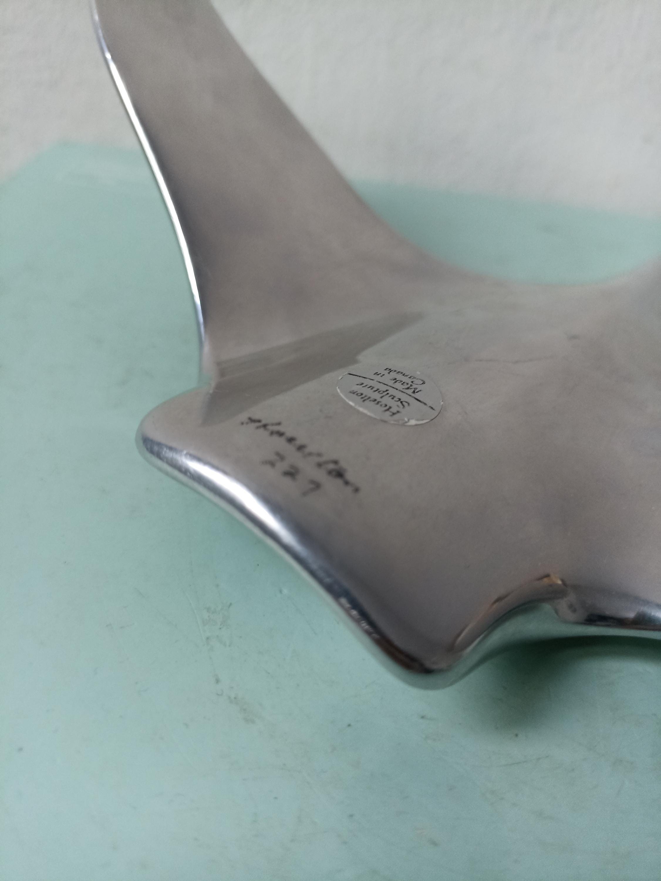 Hoselton Canada Signed Aluminum Sculpture Flying Goose - Etsy