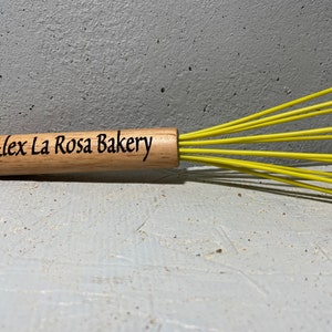 Personalized Whisk, Custom Whisk, Wooden Cooking Utensil, Wedding Gift Cooking, Bridal Shower Gift, Cooking Whisk