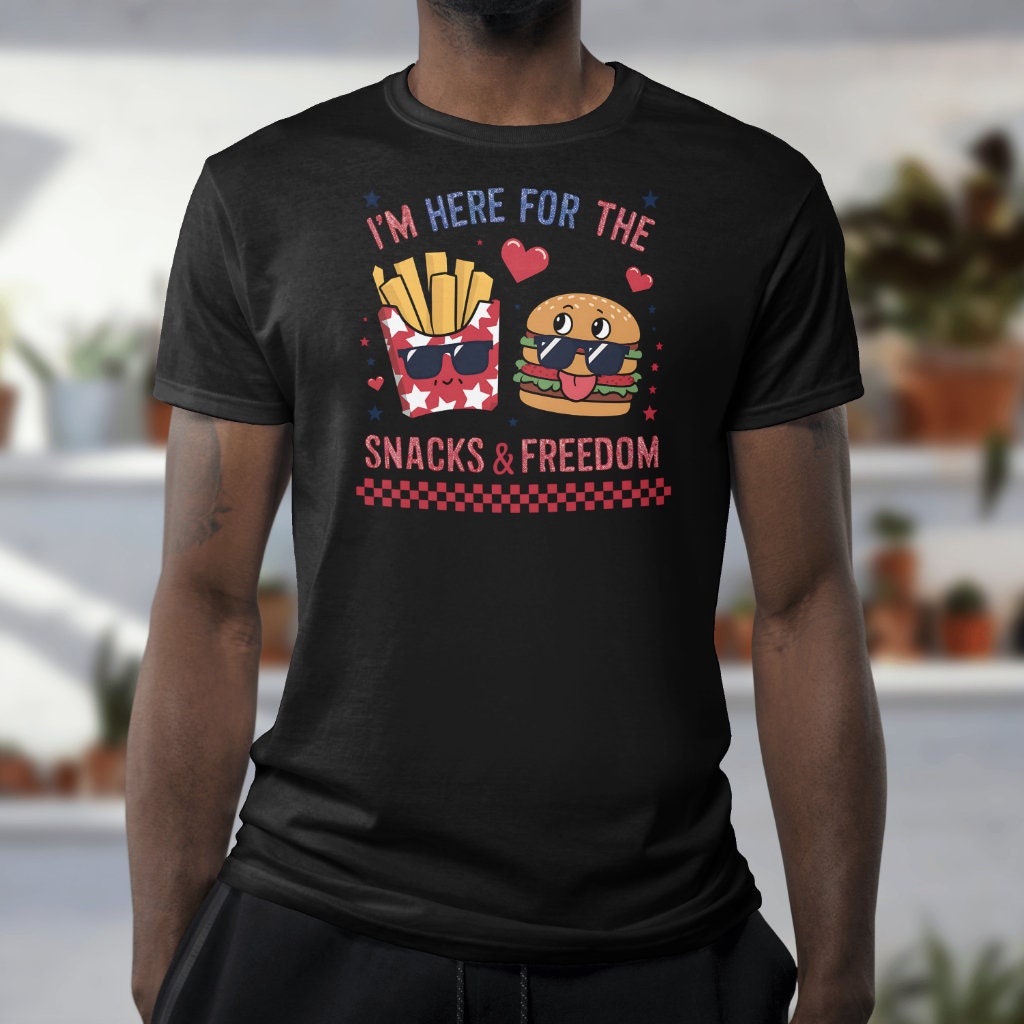 Freedom Snack Snacks & Freedom - Patriotic Design | Fun and Playful American Graphic ...
