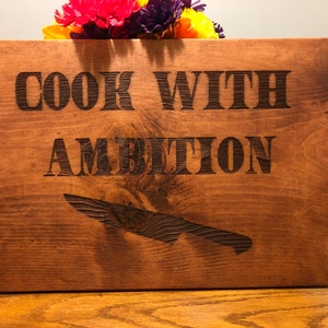 personalized laser engraved wood sign - customized wooden sign