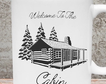 Welkom bij de cabine SVG PNG PDF, Lakehouse digitaal ontwerp, Cricut & sublimatiebestand, zomerkamperen buiten, Instant Digital Vector