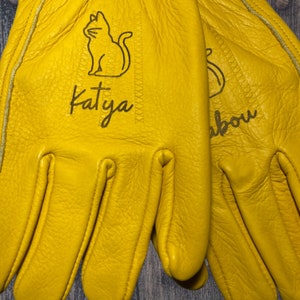 PERSONALIZED WORK GLOVES, Customized Personalized Gardening Working Gloves, Construction Gloves Gift for Men, Custom Work Gloves
