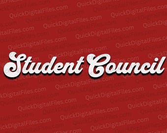 Design retrò del consiglio studentesco / Download digitale (SVG, PNG, JPEG, pDF)