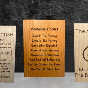 Personalized Laser Engraved Wood Sign | Custom Wedding Sign | Gift for Bride