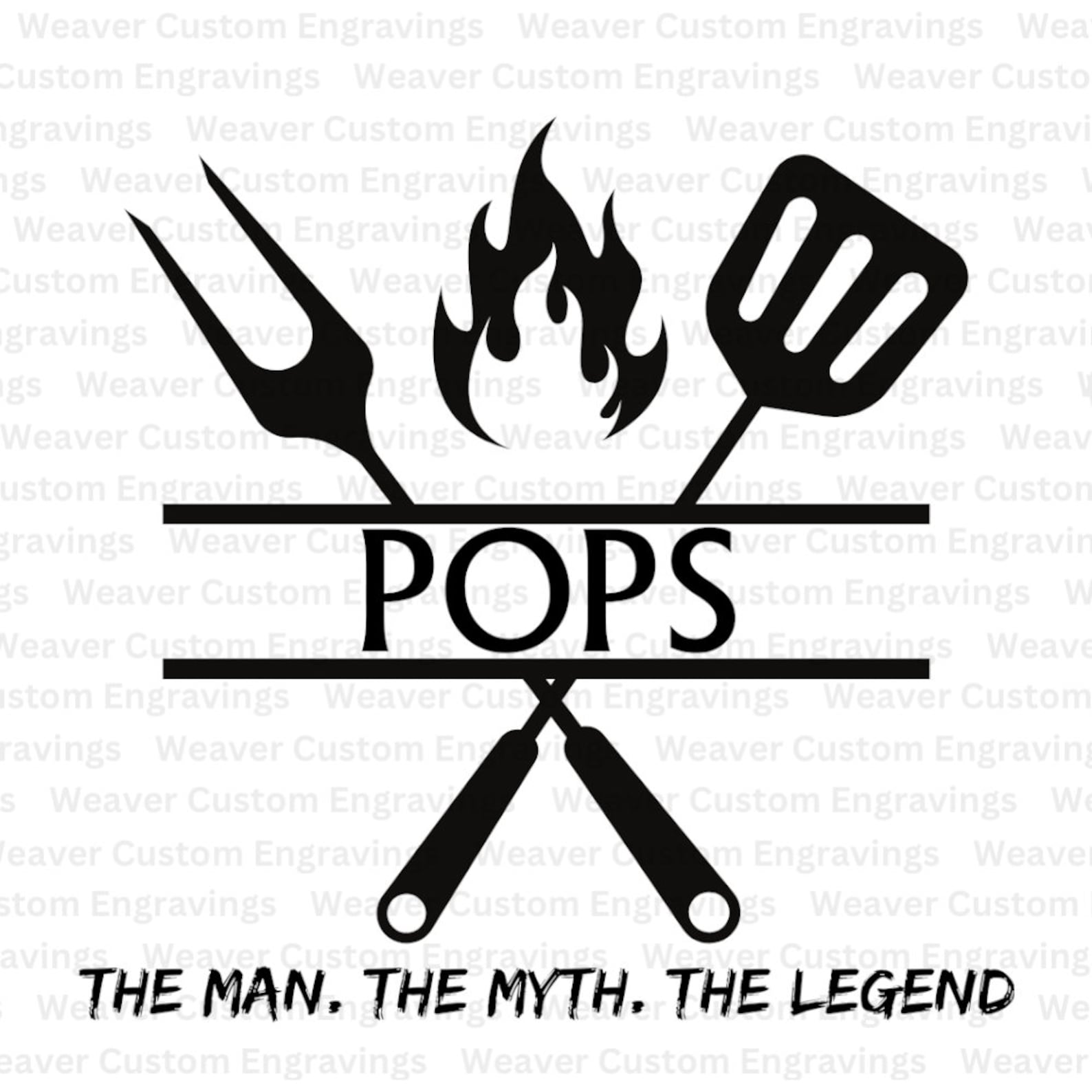 Pops the Man the Myth the Legend SVG PNG PDF, Gift From Grandkids ...
