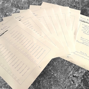 Chronological Order Bible Checklist | Understand the Bible Better! Read The Bible In The Order It All Happened!