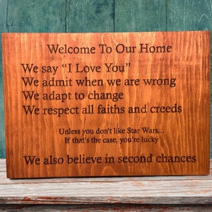 Custom Engraved Wood Sign - Personalized Wooden Name Sign