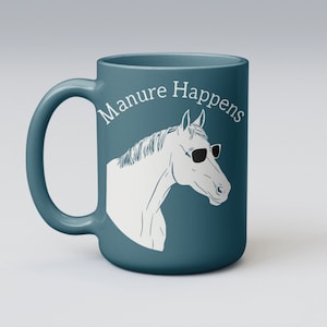 &quot;Lustige Bauernhof Pferde Kunst - &quot;&quot;Mure Happens&quot;&quot; digitaler Download | SVG, PNG, JPEG, pdf