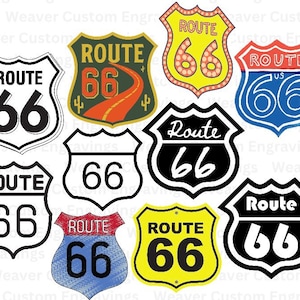Route 66 Digital Vector Files SVG PNG PDF, Route 66 Sign Clipart, Route 66 Printable Wall Art File, Usa Freedom Adventure, Road 66 Images